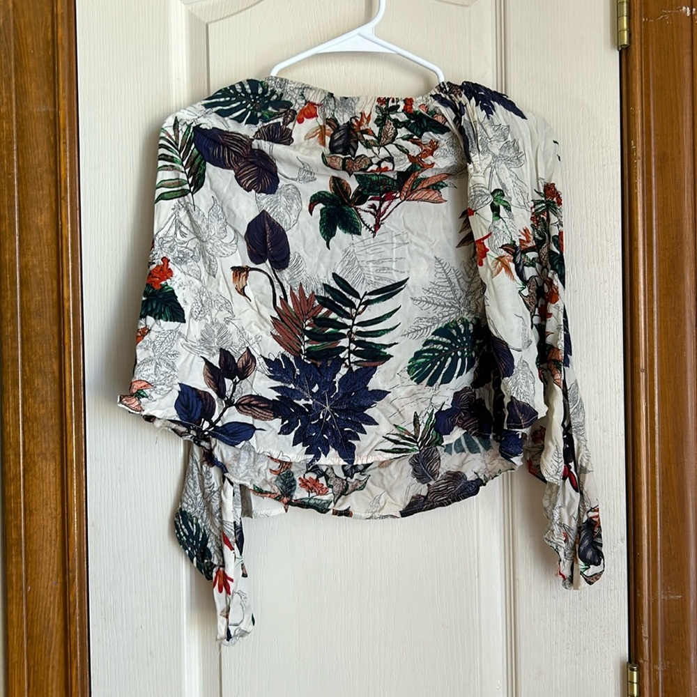 Beautiful white flower shirt